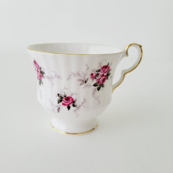 Vintage Princess House Teacup & Saucer, 2 Sets, Windsor Rose, Shabby Chic Floral - Picture 4 of 15